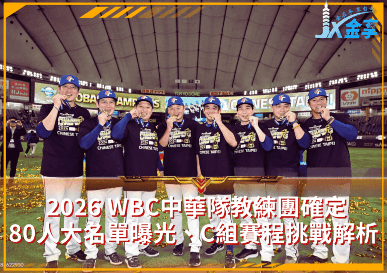 WBC 2026倒數！中華隊教練團確定、80人大名單曝光，C組賽程挑戰解析