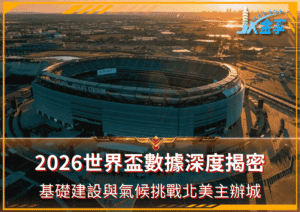 2026年世界盃數據深度揭密：基礎建設與氣候挑戰北美主辦城