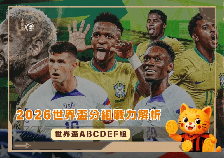 2026世界盃分組戰力解析 ABCDEF組