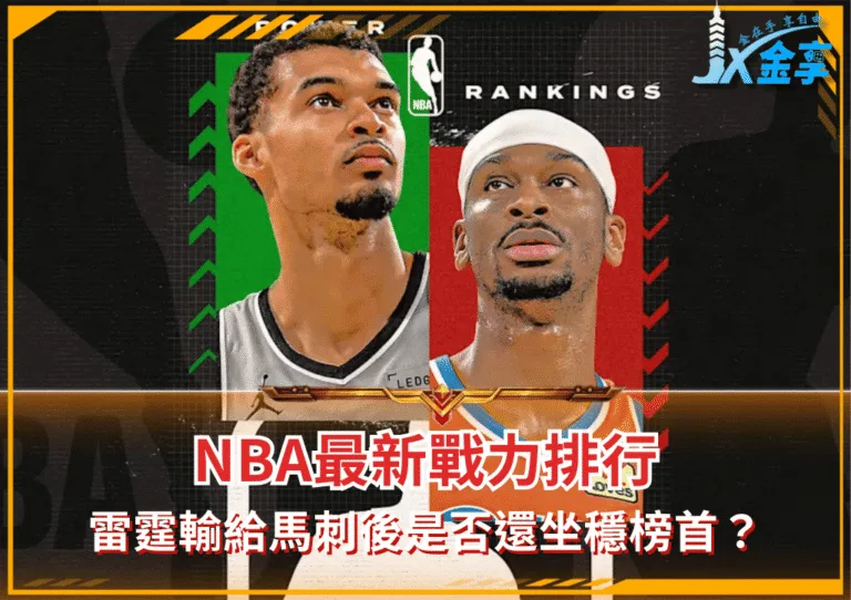 NBA最新戰力排行 雷霆輸給馬刺後是否還坐穩榜首？
