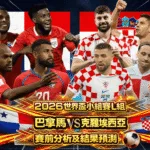 2026世界盃小組賽L組 巴拿馬VS克羅埃西亞 賽前分析及結果預測