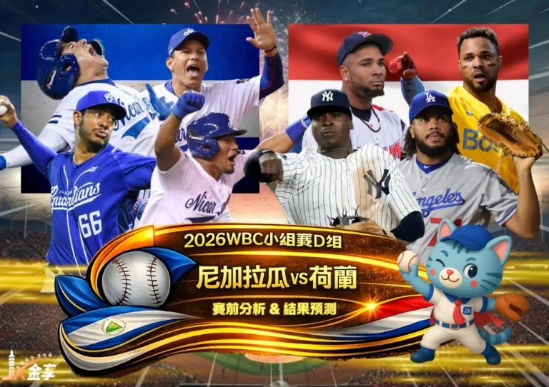2026WBC小組賽D組 尼加拉瓜VS荷蘭 賽前分析及結果預測