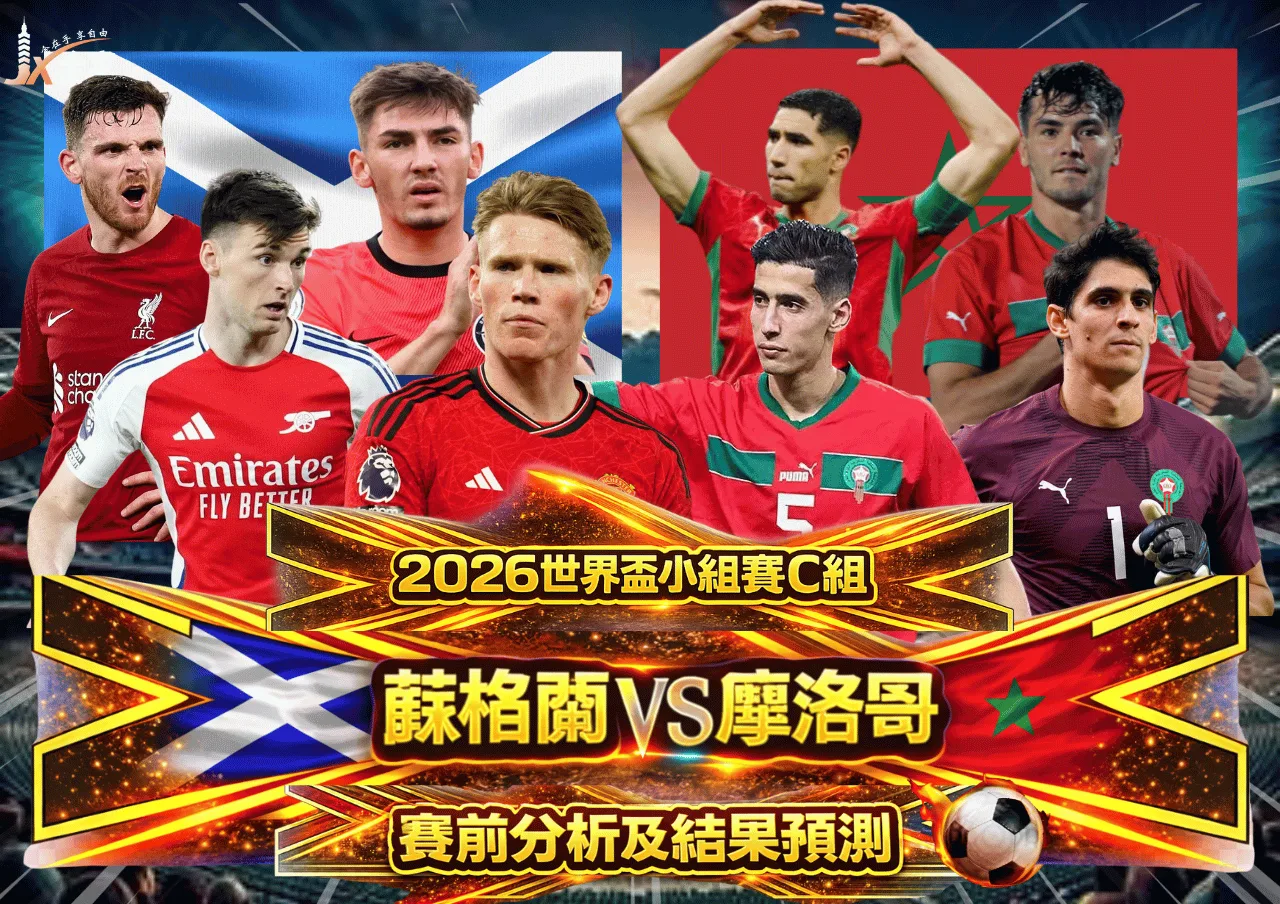 2026世界盃小組賽C組 蘇格蘭VS摩洛哥 賽前分析及結果預測