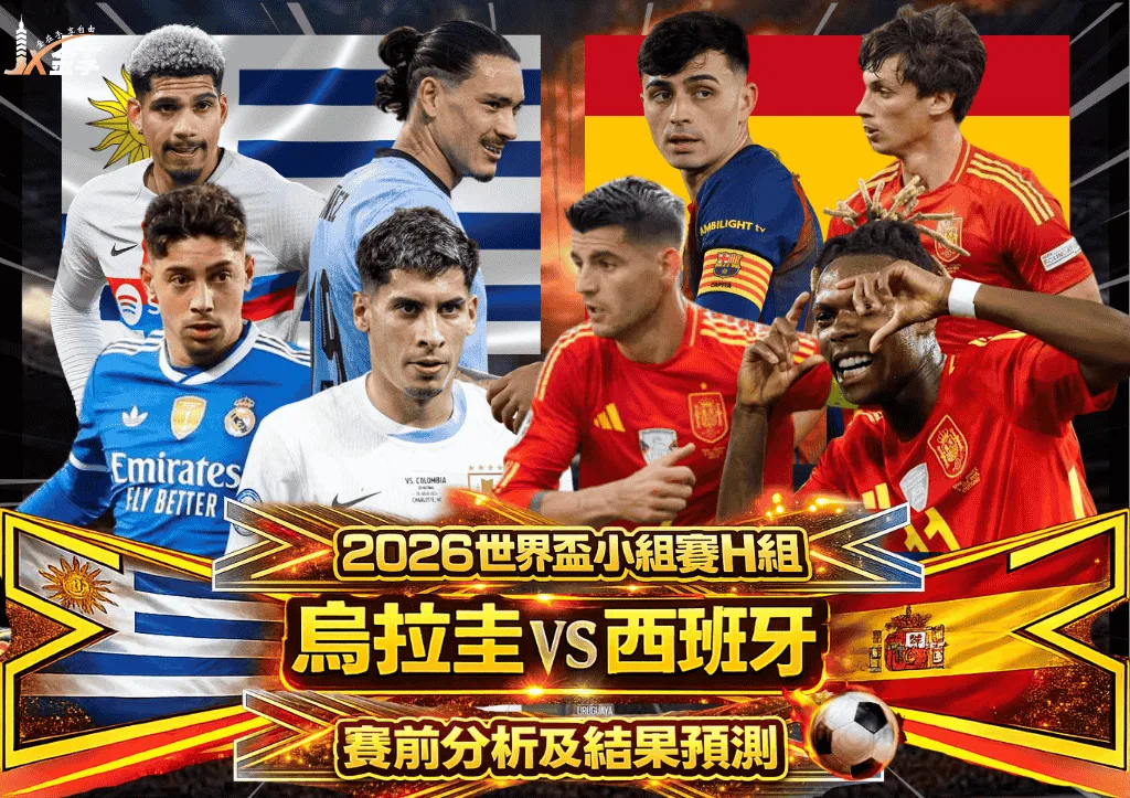 2026世界盃小組賽H組 烏拉圭VS西班牙 賽前分析及結果預測