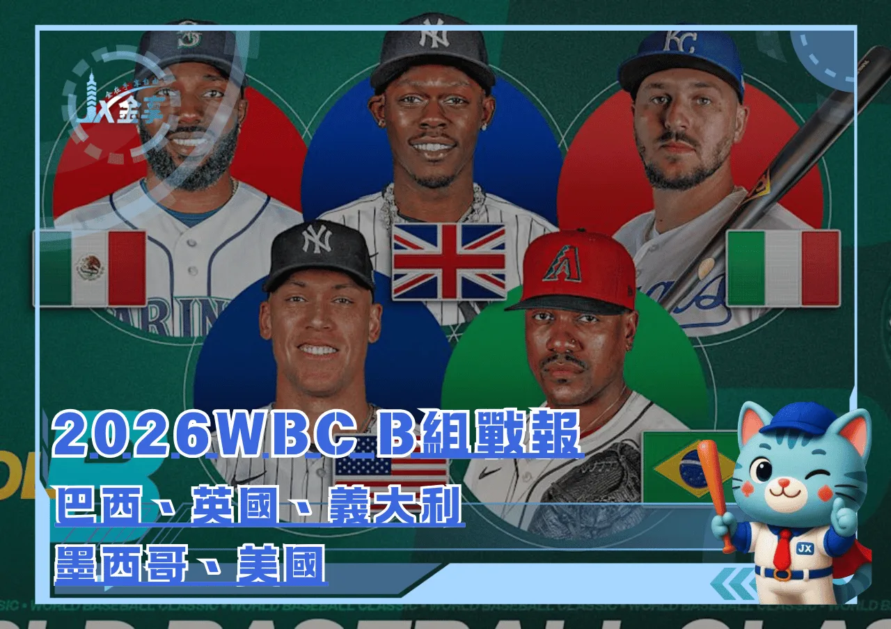 2026世界棒球經典賽B組戰報:巴西、英國、義大利、墨西哥、美國