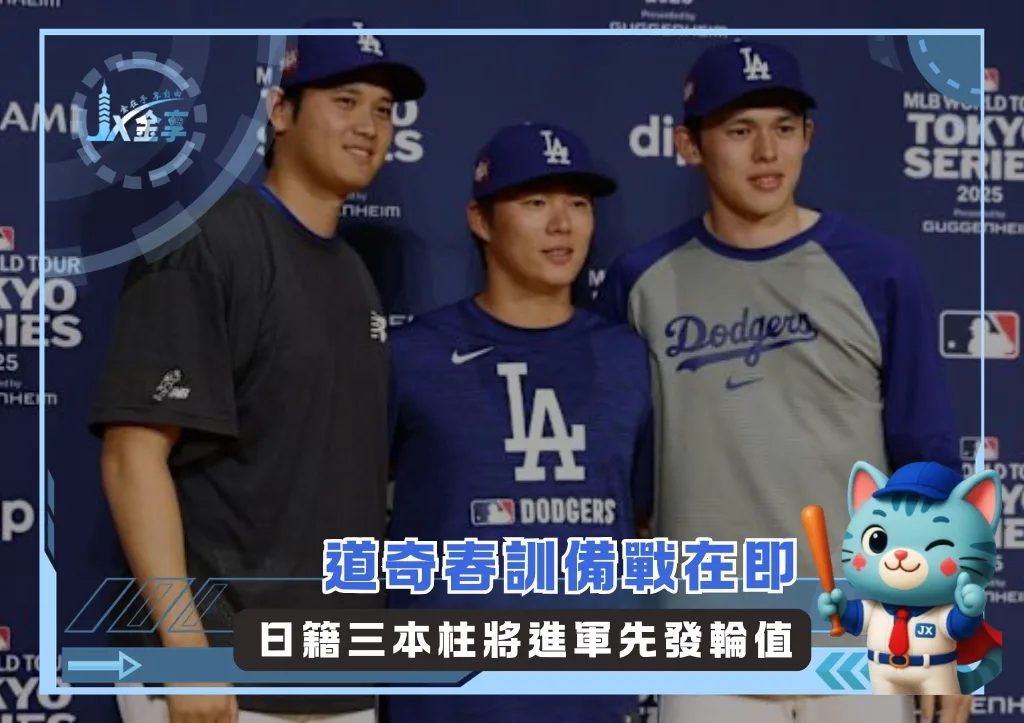 道奇春訓備戰在即 日籍三本柱將進軍先發輪值(photo:MLB官網)/金享娛樂城