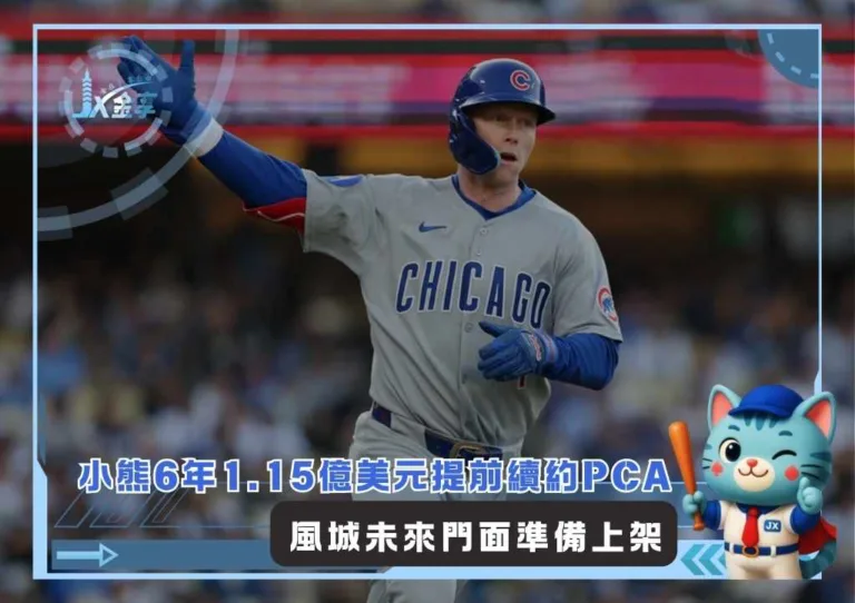 小熊6年1.15億美元提前續約PCA 風城未來門面準備上架(photo:MLB官網)/金享娛樂城