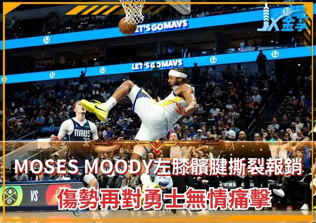 Moses Moody左膝髕腱撕裂報銷 傷勢再對勇士無情痛擊(photo:NBA官網)/金享娛樂城