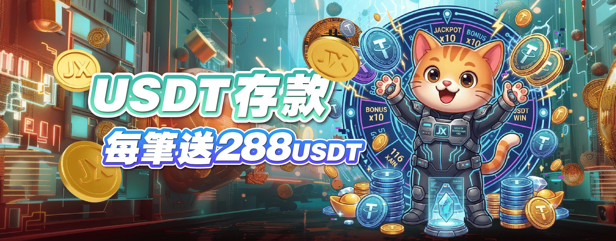 USDT存款 每筆送288USDT USDT存款 每筆送288USDT