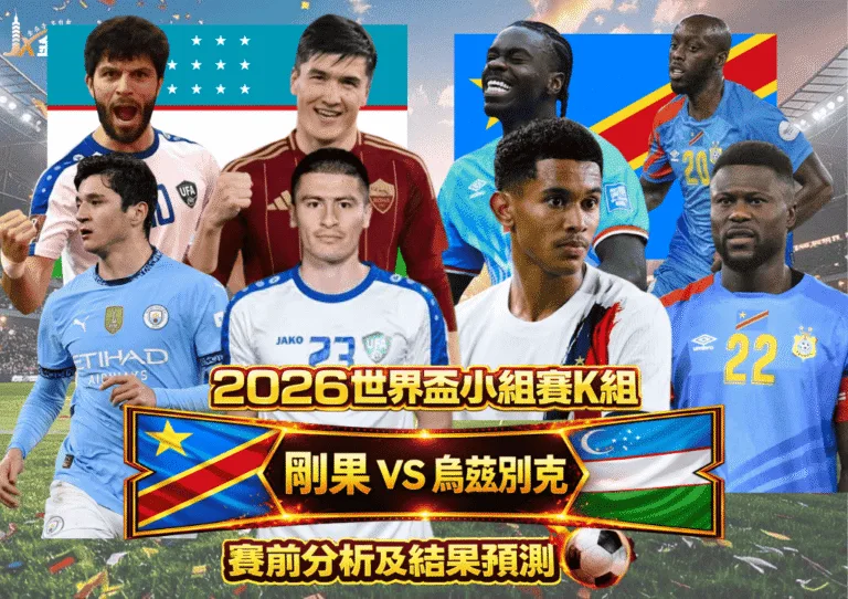 2026世界盃小組賽K組剛果vs烏茲別克賽前分析