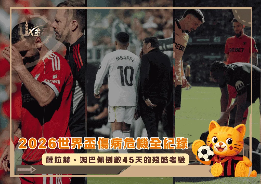 2026世界盃傷病危機全紀錄:薩拉赫、姆巴佩倒數45天的殘酷考驗