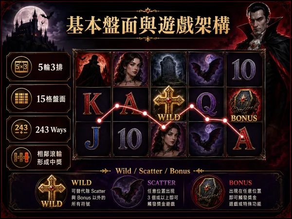 基本盤面與遊戲架構(Photo:AI生成)/金享娛樂城
