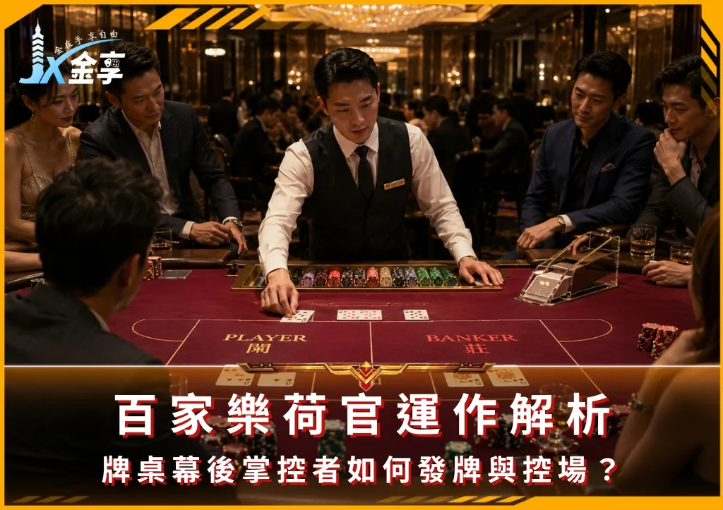百家樂荷官運作解析:牌桌幕後掌控者如何發牌與控場?(photo:ChatGPT)/金享娛樂城
