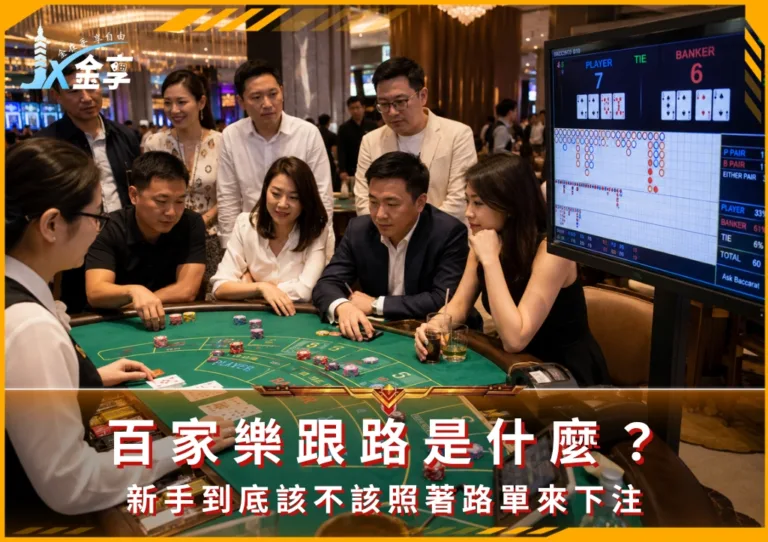 百家樂跟路是什麼?新手到底該不該照著路單來下注(photo:ChatGPT)/金享娛樂城