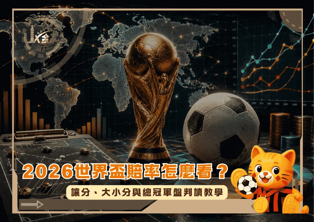 2026世界盃賠率怎麼看?讓分、大小分與總冠軍盤判讀教學