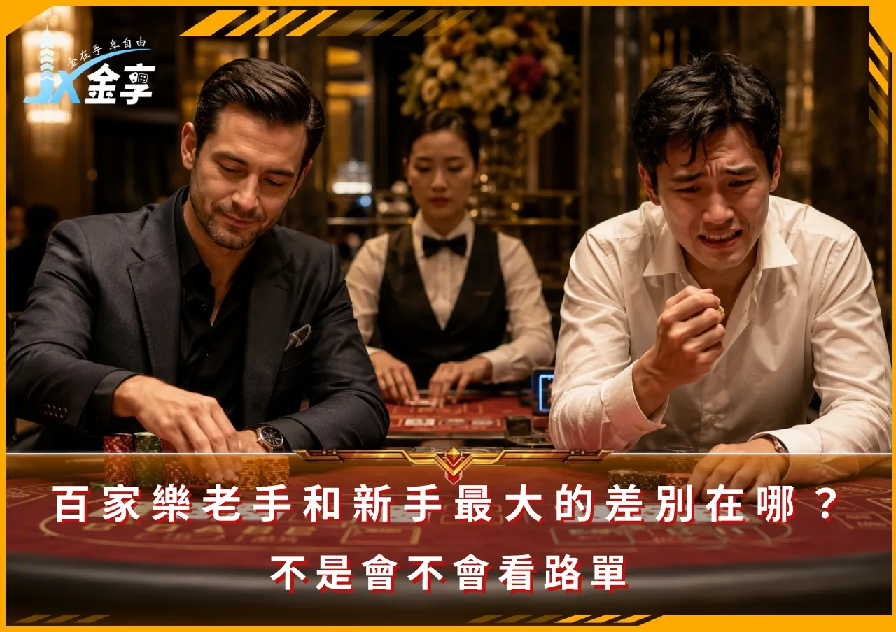 百家樂老手和新手最大的差別在哪?不是會不會看路單(photo:ChatGPT)/金享娛樂城