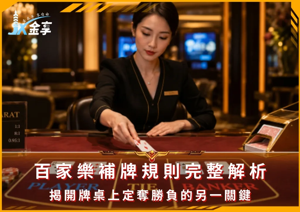 百家樂補牌規則完整解析:揭開牌桌上定奪勝負的另一關鍵(photo:ChatGPT)/金享娛樂城
